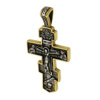 Stainless Steel Cross Pendants 316 Stainless Steel Crucifix Cross Vacuum Ion Plating fashion jewelry & DIY & blacken two different colored Approx 5mm Sold By PC
