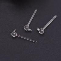 Resin Earring Drop Component Unisex & transparent 14mm Sold By PC