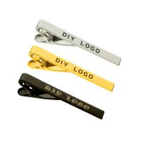 304 Stainless Steel Tie Clip Vacuum Ion Plating Each custom text must be less than 10 letters   for man Sold By PC