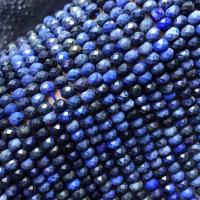 الخرز سوداليتي, مصقول, ديي & الأوجه, أزرق, 4x6mm, تباع لكل تقريبا 38 سم حبلا