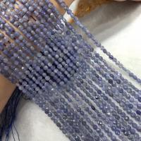 Tanzanito perla, lucido, Faccia a taglio stellare & DIY, blu, 2x4mm, Venduto per Appross. 38 cm filo