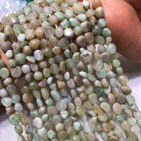 Moonstone Beads, Månesten, poleret, du kan DIY, blandede farver, 6-8mm, Solgt Per Ca. 38 cm Strand