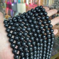 Shungite Beads polished Sold Per Approx 14.96 Inch Strand