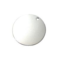Stainless Steel Tag Charm 201 Stainless Steel silver color plated DIY Sold By PC