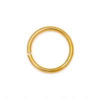 Brass Saw Cut Closed Jump Ring Donut gold color plated DIY golden nickel lead & cadmium free Sold By PC