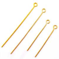 Stainless Steel Eyepins 304 Stainless Steel gold color plated DIY golden Sold By PC