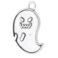 Zinc Alloy Pendants Ghost antique silver color plated Unisex silver color nickel lead & cadmium free Approx 2mm Sold By KG