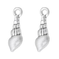 Zinc Alloy Pendants Conch antique silver color plated Unisex silver color nickel lead & cadmium free Approx 1mm Sold By KG