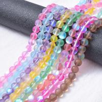 Moonstone Beads, du kan DIY, flere farver til valg, 8mm, Ca. 47pc'er/Strand, Solgt Per Ca. 15 inch Strand