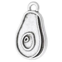 Zinc Alloy Fruit Shape Pendants Avocado antique silver color plated Unisex silver color nickel lead & cadmium free Approx 2mm Sold By KG