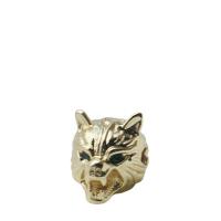 Cubic Zirconia Micro Pave Brass Beads Wolf plated DIY & micro pave cubic zirconia nickel lead & cadmium free Sold By PC