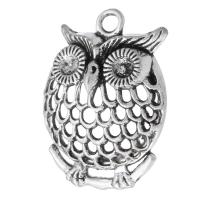 Zinc Alloy Animal Pendants Owl antique silver color plated Unisex silver color nickel lead & cadmium free Approx 3mm Sold By KG