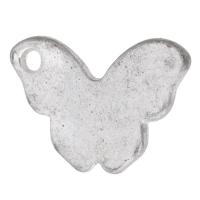 Zinc Alloy Animal Pendants Butterfly antique silver color plated Unisex silver color nickel lead & cadmium free Approx 2mm Sold By KG