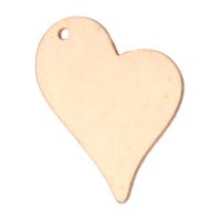 Gold Filled Pendant Heart 14K gold-filled Approx 0.5mm Sold By PC