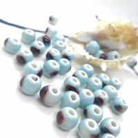 Glasierte Porzellan Perlen, glaciert, DIY & verschiedene Stile für Wahl, keine, ca. 100PCs/Tasche, verkauft von Tasche