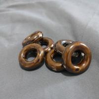 Glazed Porcelain Beads Donut DIY & double-hole Approx Sold By Bag