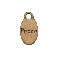 Zinc Alloy Message Pendants Flat Round antique bronze color plated DIY nickel lead & cadmium free Sold By PC