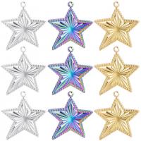 Stainless Steel Pendants 304 Stainless Steel Star Vacuum Ion Plating vintage & Unisex Sold By PC