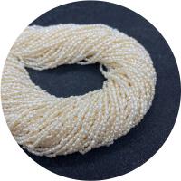 Ryżowe koraliki z pereł hodowlanych słodkowodnych, Perła naturalna słodkowodna, obyty, DIY, biały, 2-3mm, sprzedawane na około 14.96 cal Strand