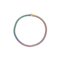 Stainless Steel Chain Necklace 304 Stainless Steel fashion jewelry & Unisex multi-colored 8mm Sold By PC