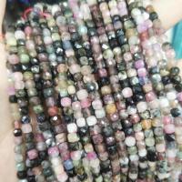 Perles de pierres précieuses mixtes, pierre gemme, Carré, DIY & différents matériaux pour le choix & facettes, plus de couleurs à choisir, 4-5mm, Vendu par Environ 14.96 pouce brin