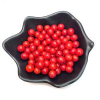 Synthetic Coral Beads Round DIY & half-drilled red Sold By PC