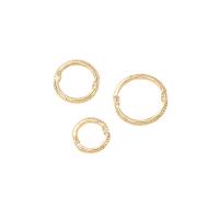 Brass Frame Bead Donut gold color plated DIY Sold By PC