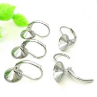 Stainless Steel Lever Back Earring Component 304 Stainless Steel machine polished DIY original color Sold By PC