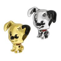 Stainless Steel European Beads 316 Stainless Steel Dog Vacuum Ion Plating DIY & enamel Approx 4.5mm Sold By PC