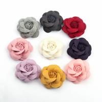 Fashion Dekoration Blomster, Klud, Flower, du kan DIY, flere farver til valg, 55mm, Solgt af PC