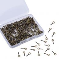Iron Hooks Eye Screws Nail with Plastic Box plated DIY Approx 2mm Approx Sold By Box