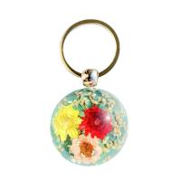 Bag Purse Charms Keyrings Keychains Resin with Dried Flower random style & Unisex & epoxy gel & mixed Sold By Lot