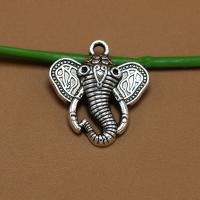 Zinc Alloy Animal Pendants Elephant antique silver color plated vintage & Unisex silver color nickel lead & cadmium free Sold By PC