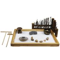 Bambu Zen hiekkalaatikko koriste, puoli käsintehty, kotiin ja toimistoon, 280x190x28mm, Myymät PC
