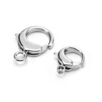 Stainless Steel Lobster Claw Clasp, 316L Stainless Steel, polished, different packing style for choice & different size for choice, original color, Sold By Lot