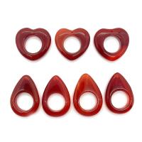 Red Agate Μενταγιόν, Φυσικό & DIY & διαφορετικά στυλ για την επιλογή, κόκκινος, Sold Με PC