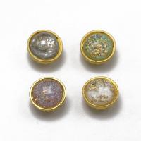 Brass Cabochon with Resin & Plastic Pearl gold color plated DIY & faceted nickel lead & cadmium free Sold By PC