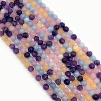 Lavendel Perle, rund, DIY & verschiedene Größen vorhanden, keine, verkauft per ca. 38 cm Strang