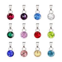 Crystal Pendants 304 Stainless Steel with Crystal Vacuum Ion Plating DIY dangle Jewelry charms pendant with Melon seed buckle and hanging charms