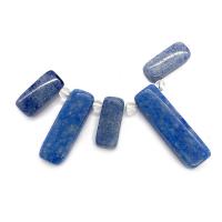Lapis vedhæng, Lapis Lazuli, Rektangel, Naturligt & 5 stykker & du kan DIY, blå, 9*20-10*36mm, Solgt af sæt
