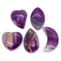 Lace Agate Pendants Unisex purple 35x45- Sold By Set