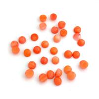 Sintetička Coral Cabochon, Kupola, možete DIY, naranča, 4mm, Prodano By PC