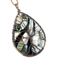 Natural Abalone Shell Pendants Brass with Abalone Shell & Unisex nickel lead & cadmium free Approx 5mm Sold By PC
