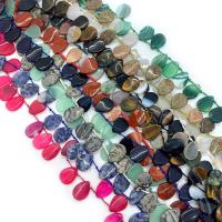 Gemstone šperky Korálky, Přírodní kámen, Slza, DIY & různé materiály pro výběr, více barev na výběr, 13x18mm, Cca 25PC/Strand, Prodáno By Strand