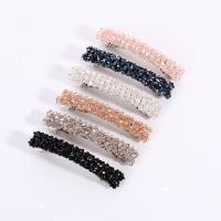 Hair Barrettes Zinc Alloy with Crystal fashion jewelry & for woman nickel lead & cadmium free 90mm Sold By PC
