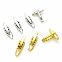Cufflinks 304 Stainless Steel with Brass Vacuum Ion Plating DIY Sold By PC
