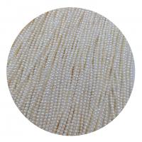Přírodní sladkovodní perly perlí, Sladkovodní Pearl, Kolo, DIY & různé velikosti pro výběr, bílý, Prodáno za Cca 36-38 cm Strand