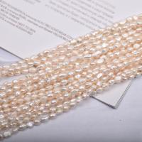 Keishi ferskvandskulturperle Beads, Ferskvandsperle, Uregelmæssig, du kan DIY, hvid, 4-5mm, Solgt Per Ca. 35-37 cm Strand