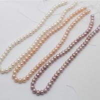 Přírodní sladkovodní perly perlí, Sladkovodní Pearl, Kolo, DIY, více barev na výběr, 5-6mm, Prodáno za Cca 14.96 inch Strand