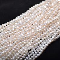 Keishi ferskvandskulturperle Beads, Ferskvandsperle, Uregelmæssig, du kan DIY, hvid, 8-9mm, Solgt Per Ca. 36-38 cm Strand